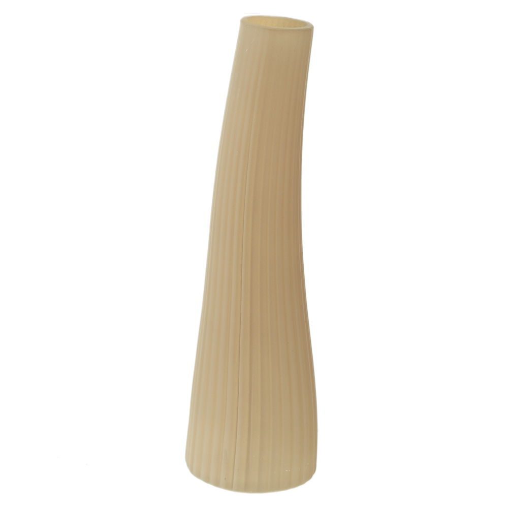 VASO DECORATIVO VIDRO (BEGE) 25cm 7,5d