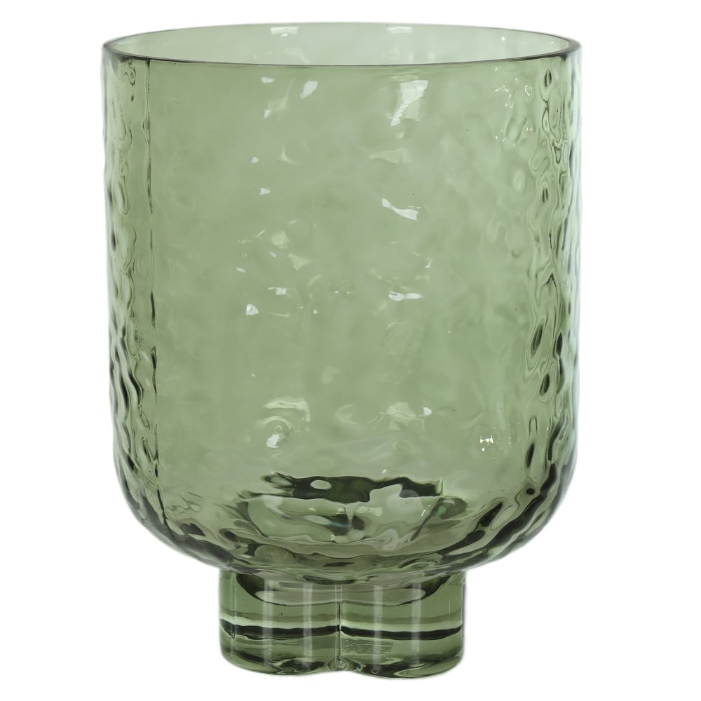 VASO DECORATIVO VIDRO (VERDE) 20cm 15d