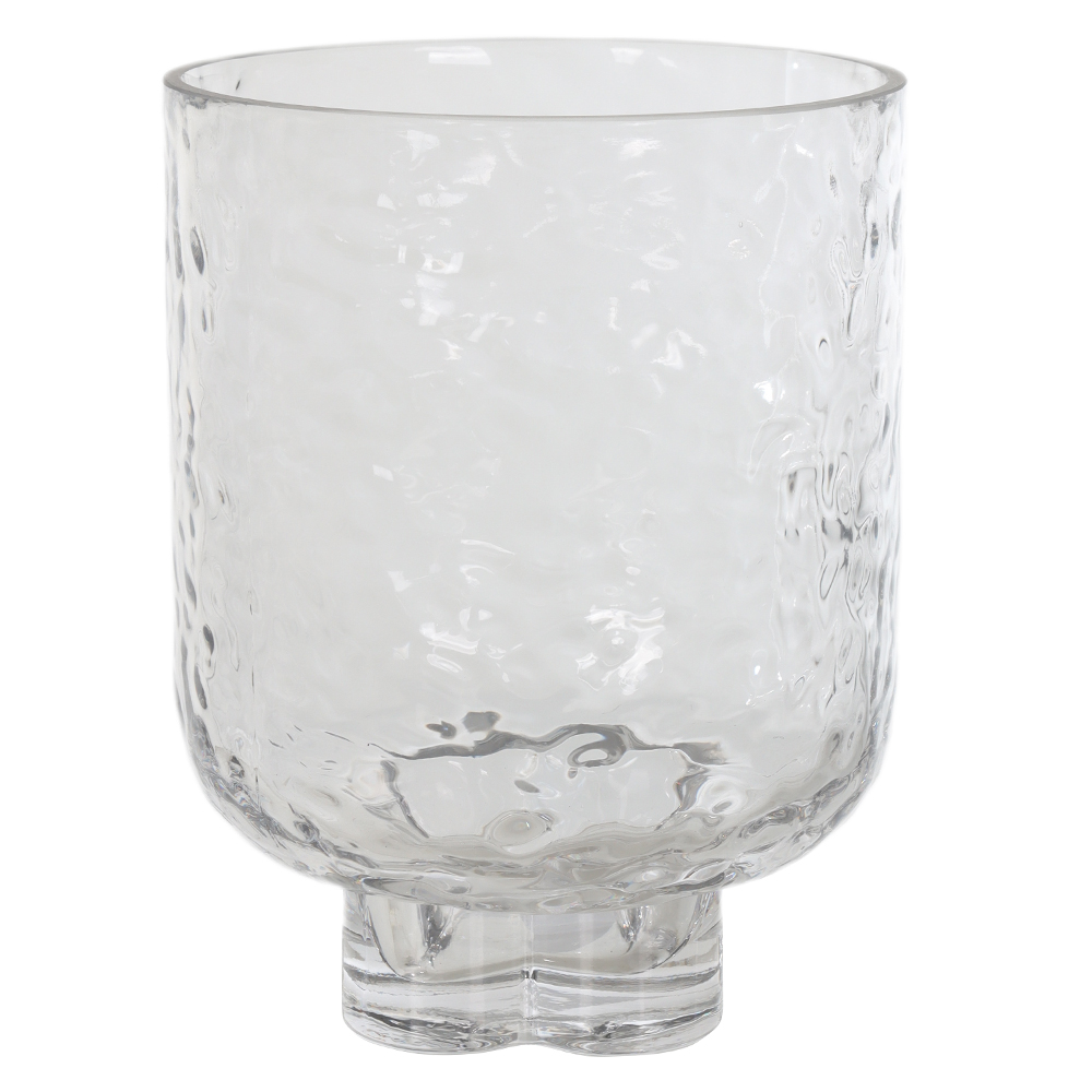 VASO DECORATIVO VIDRO (TRANSPARENTE) 20cm 15d