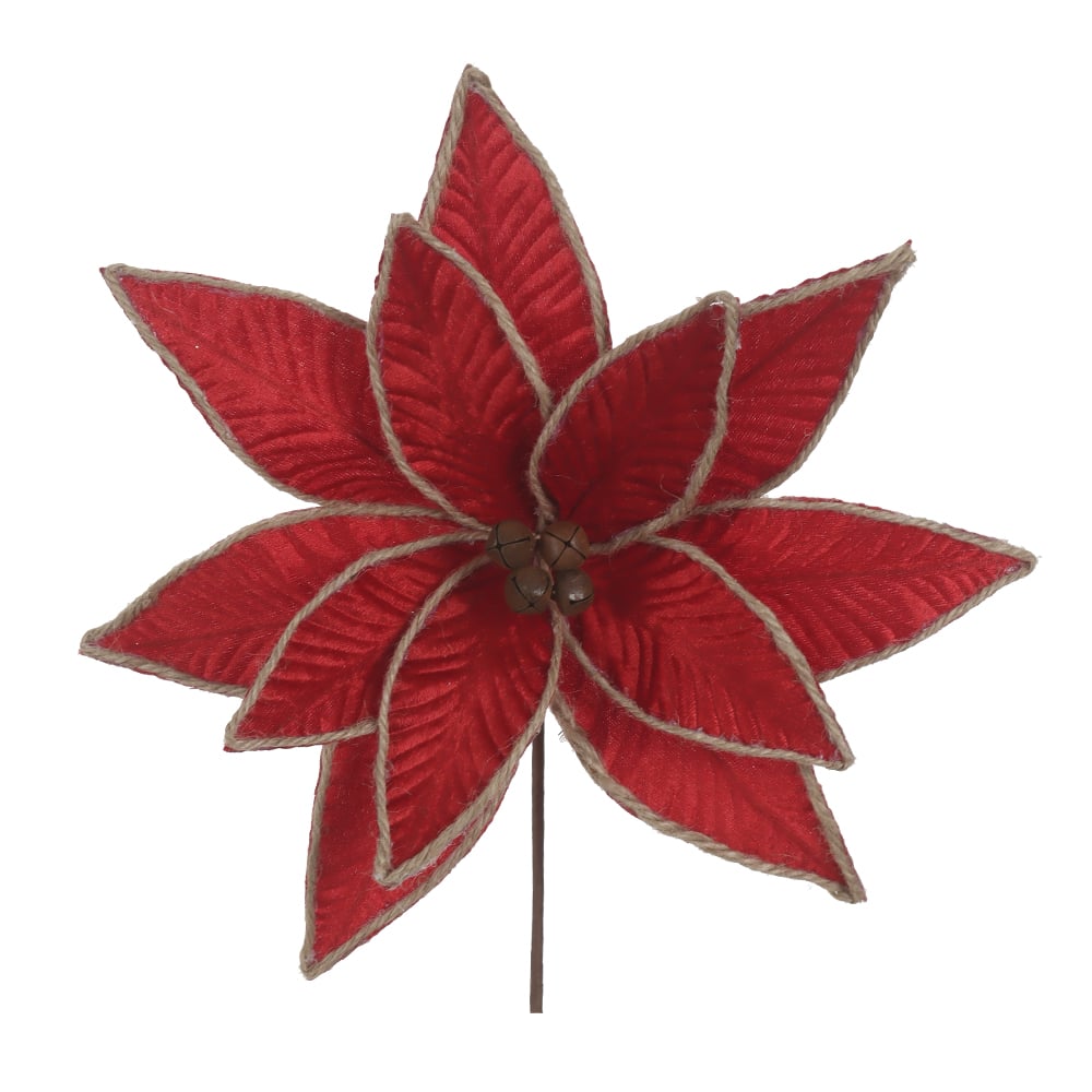 H.BICO DE PAPAGAIO NATAL AVELUDADO (VERMELHO) 25cm 31d 12P