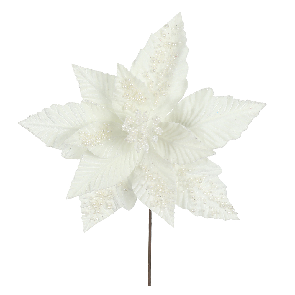 H.BICO DE PAPAGAIO NATAL AVELUDADO (OFF WHITE) 25cm 30d 11P