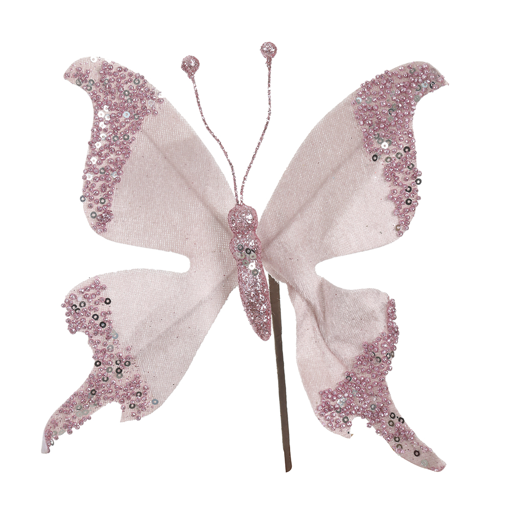 C.BORBOLETA NATAL 24D (ROSA) 15cm