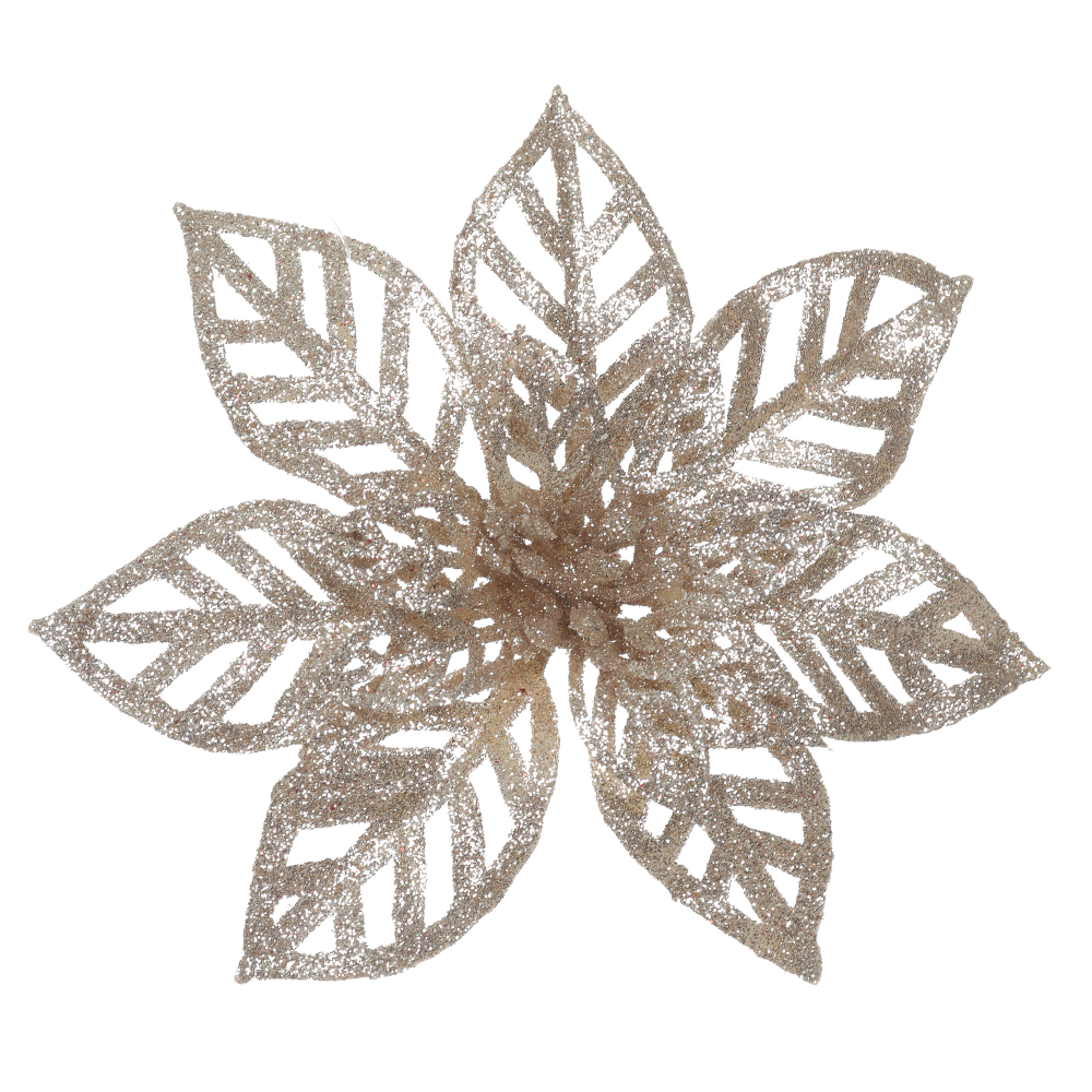 H.BICO DE PAPAGAIO NATAL C/GLITTER (CHAMPANHE) 14cm 14d