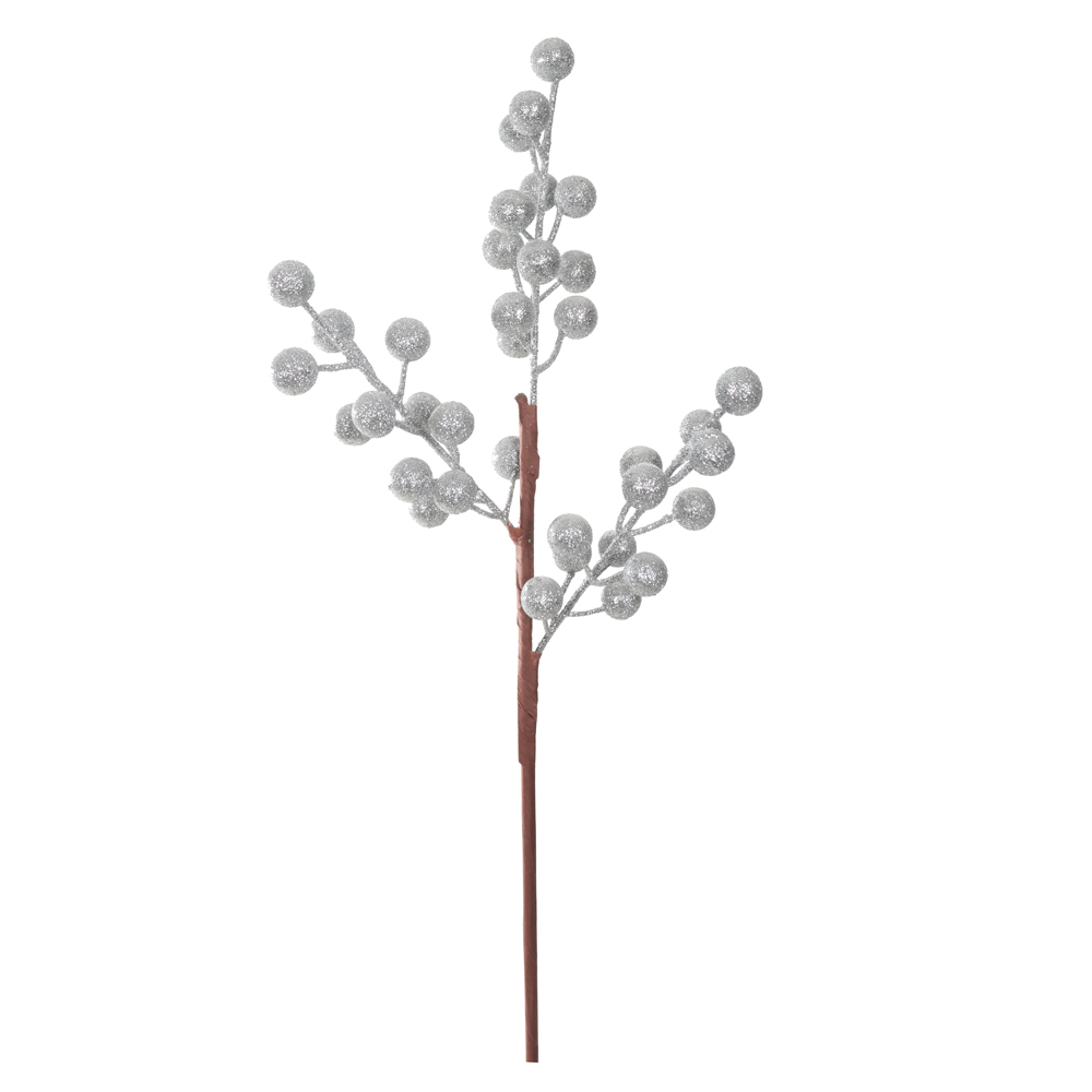 C.BERRY NATAL C/GLITTER (PRATA) 37cm