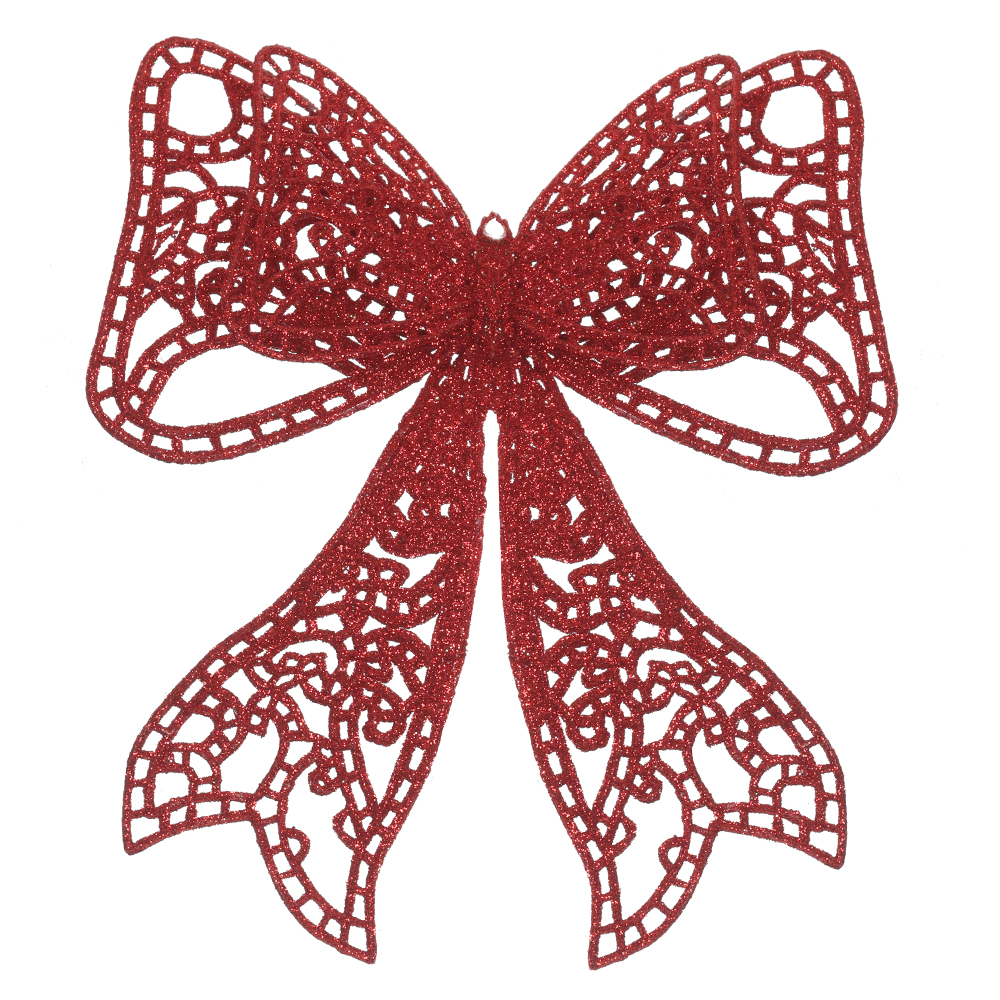 C.LACO NATAL C/GLITTER (VERMELHO) 17cm