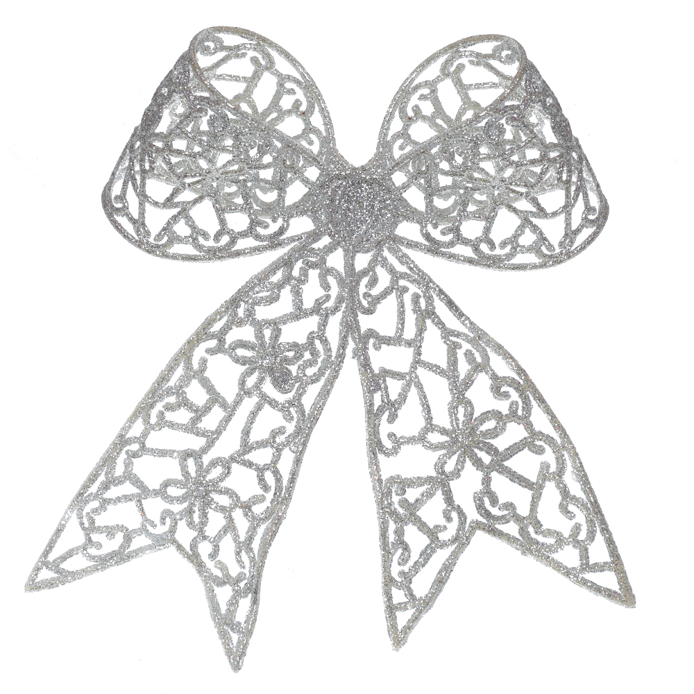 C.LACO NATAL C/GLITTER (PRATA) 14cm