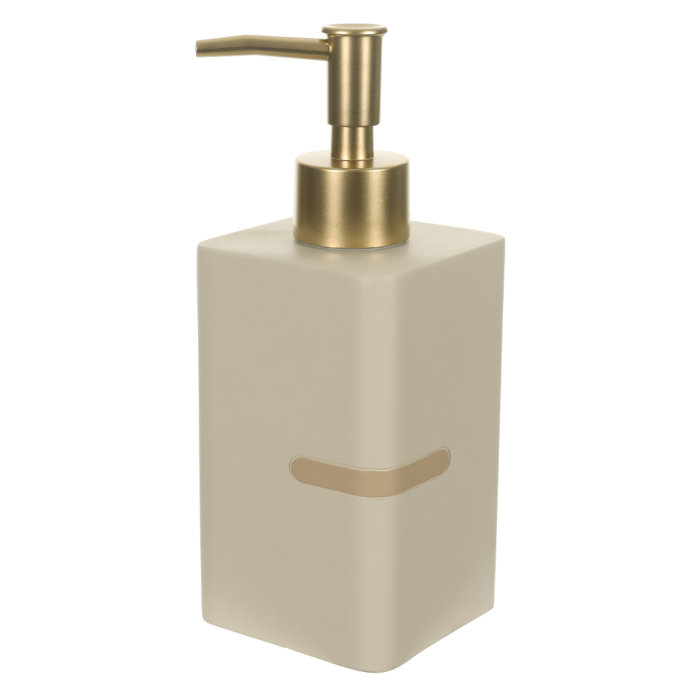 PORTA SABONETE POLIRESINA 250ml 17,5X7X7cm URBAN (BEGE)