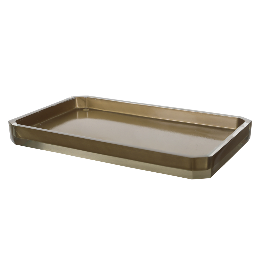 BANDEJA POLIRESINA 2X15X24cm ECHO (DOURADO)