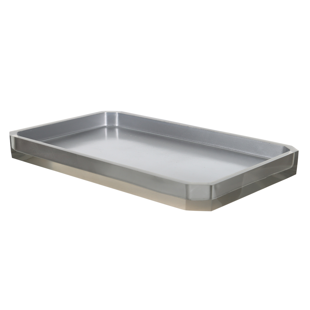 BANDEJA POLIRESINA 2X15X24cm ECHO (PRATA)