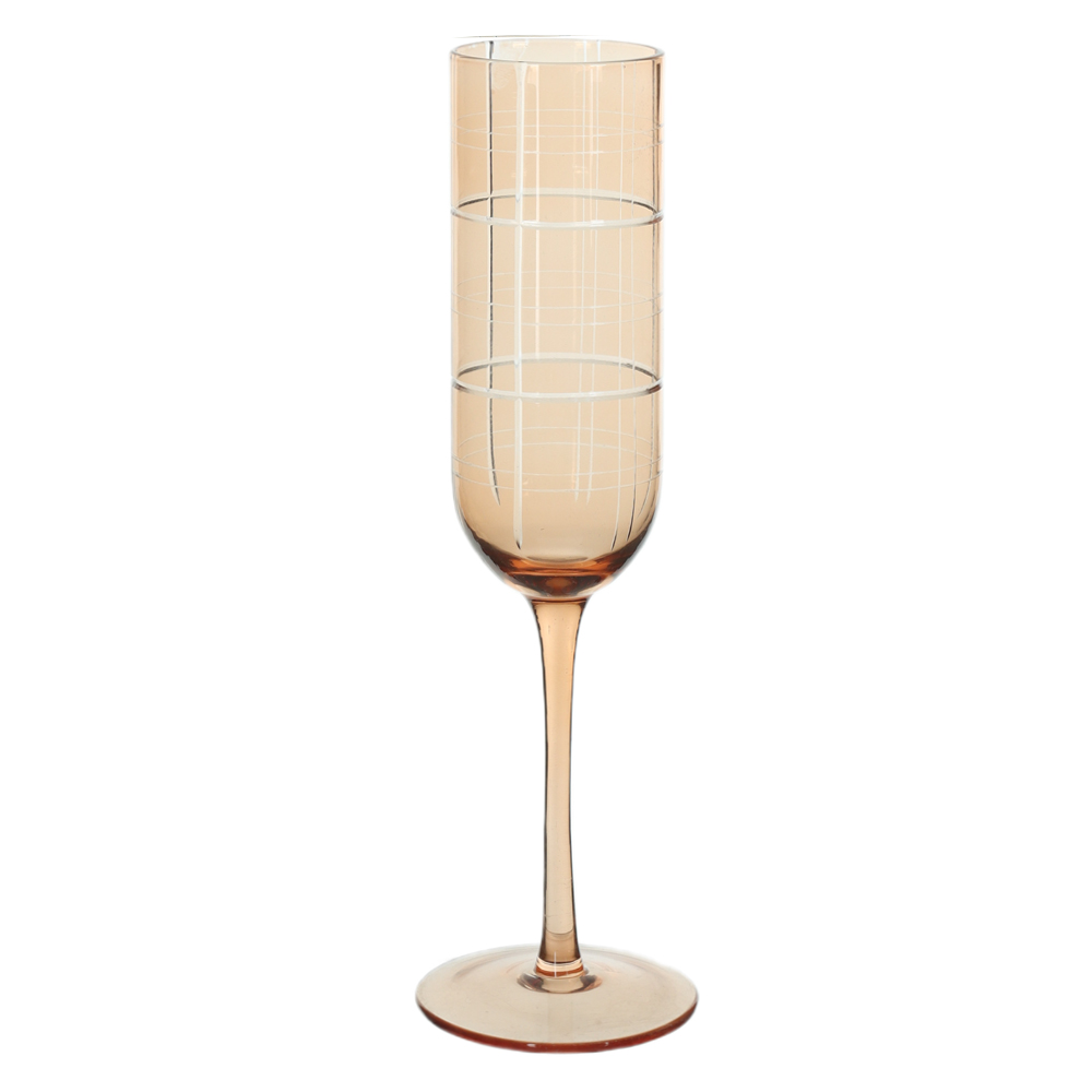 CJ TACA CHAMPANHE 210ml 24X7,5cm C/4 PCS GAYA (AMBAR)