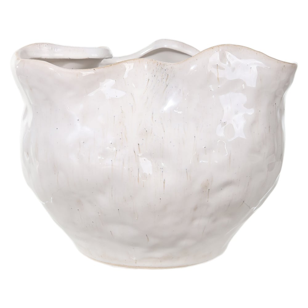 VASO DECORATIVO CERAMICA (OFF WHITE) 18X23X22,5cm