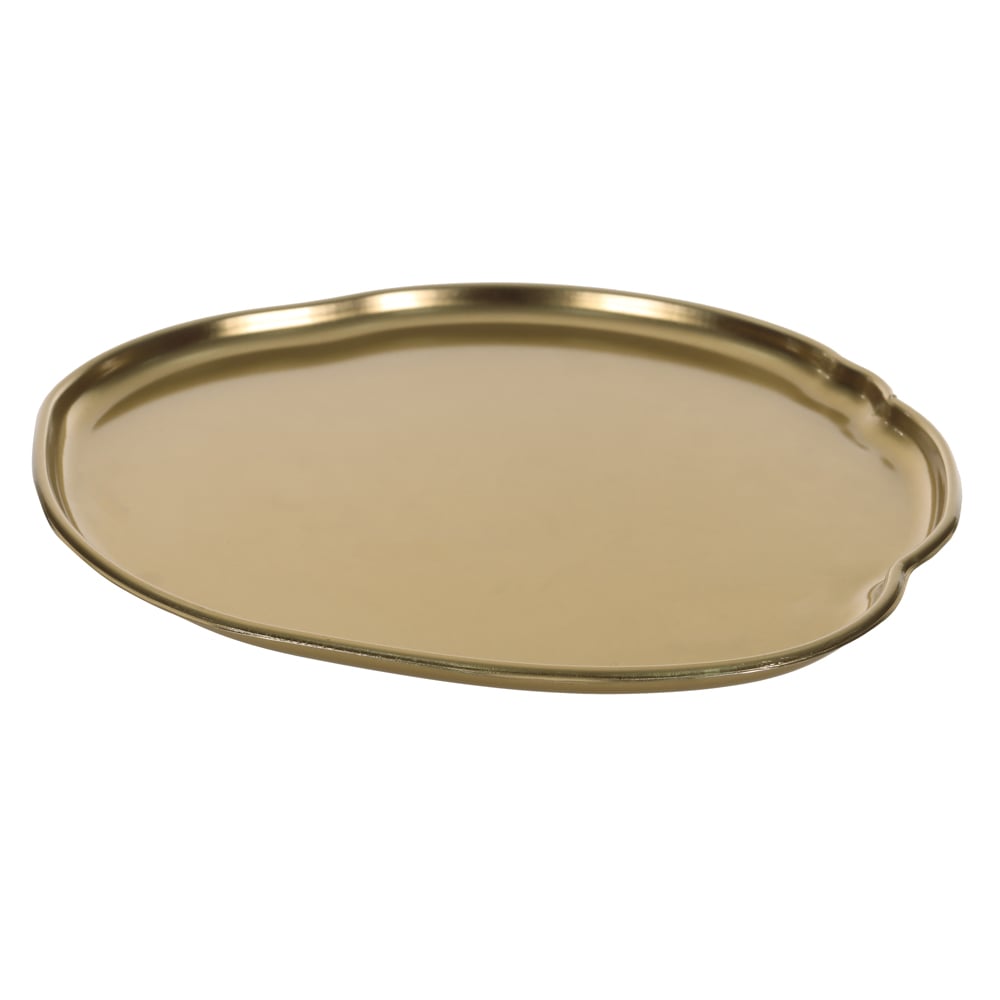 BANDEJA METAL ORGANIC (DOURADO) 1X29X26cm