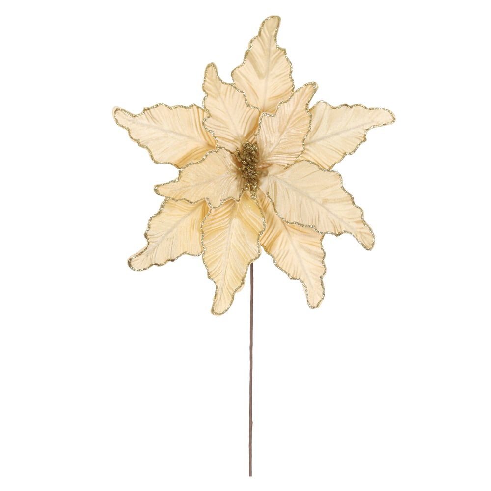 H.BICO DE PAPAGAIO NATAL AVELUDADO (DOURADO GLITTER DOURADO) 25cm 42d 10P