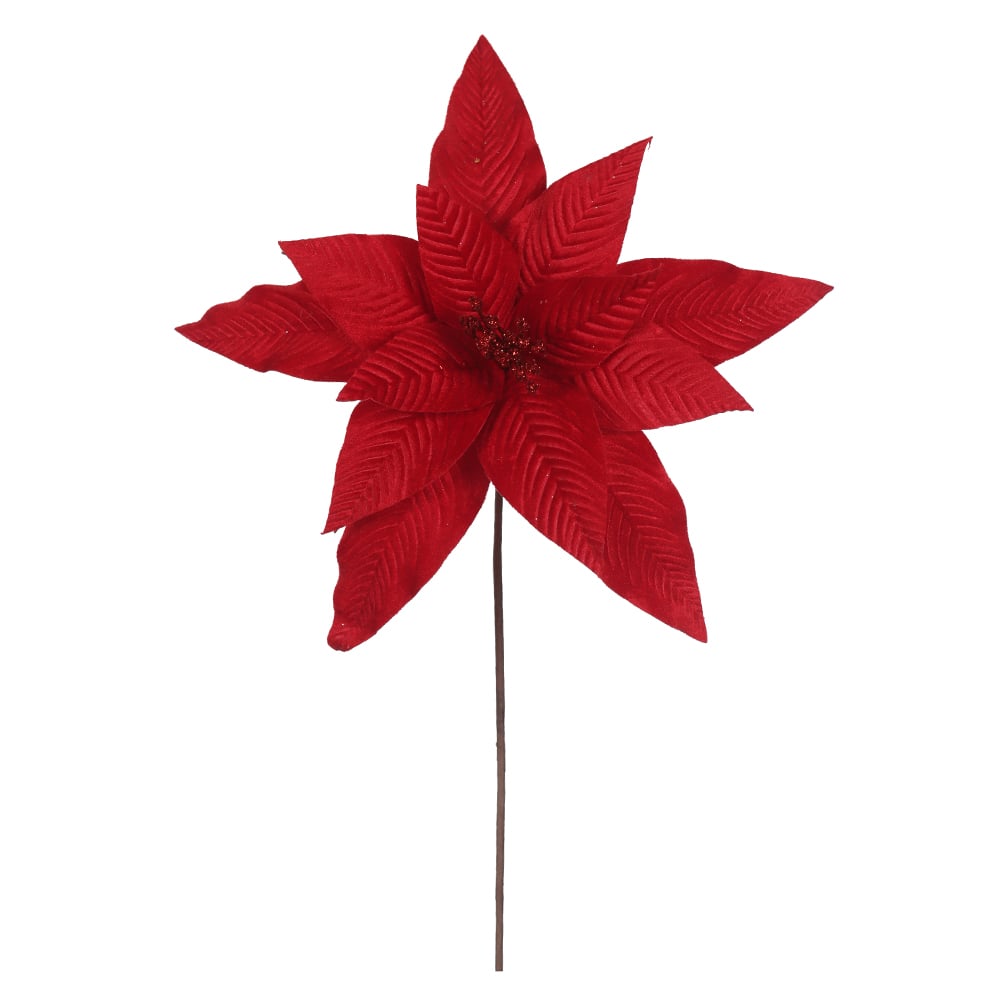 H.BICO DE PAPAGAIO NATAL AVELUDADO (VERMELHO) 25cm 34d 12P