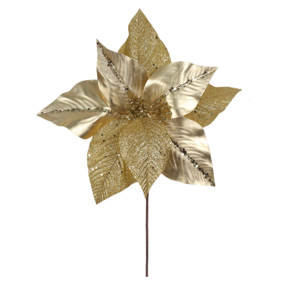 H.BICO DE PAPAGAIO NATAL C/GLITTER (DOURADO) 25cm 29d 8P