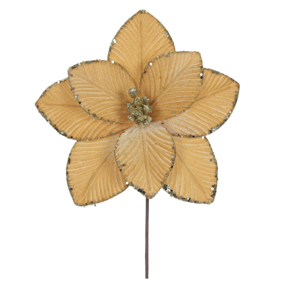 H.BICO DE PAPAGAIO NATAL AVELUDADO (DOURADO GLITTER DOURADO) 25cm 25d 8P