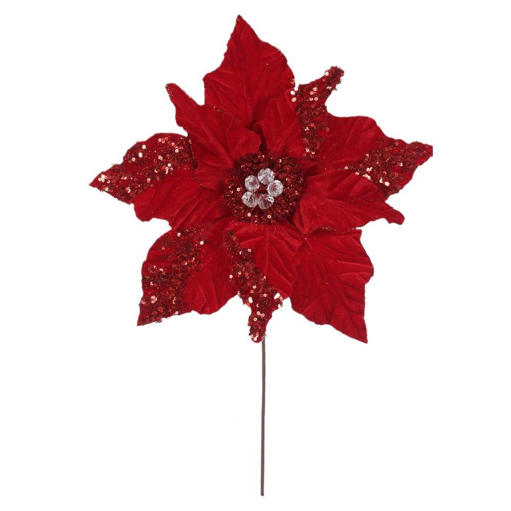 H.BICO DE PAPAGAIO NATAL NATAL (VERMELHO GLITTER VERMELHO) 25cm 37d 9P