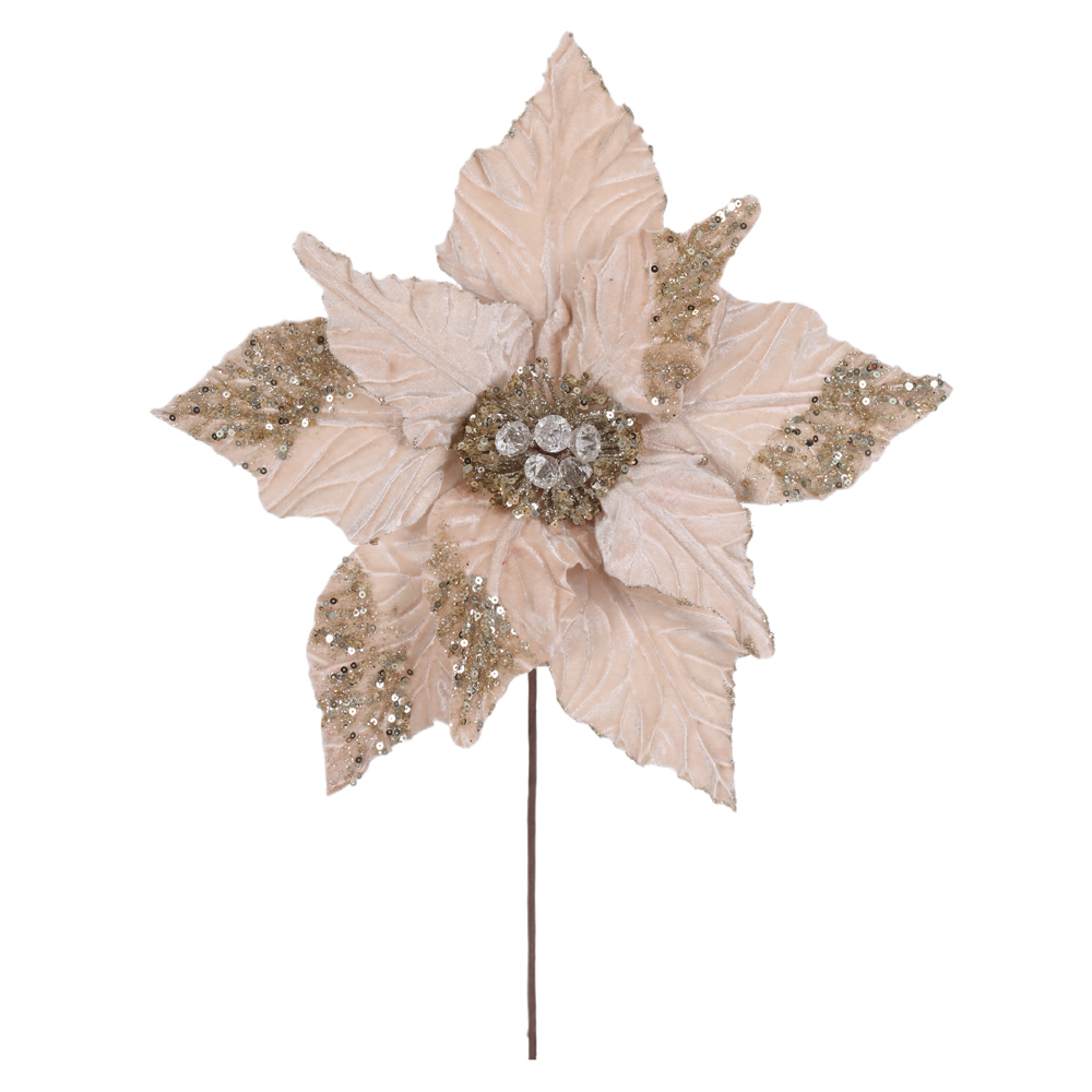 H.BICO DE PAPAGAIO NATAL NATAL (CHAMPANHE GLITTER CHAMPANHE) 25cm 37d 9P
