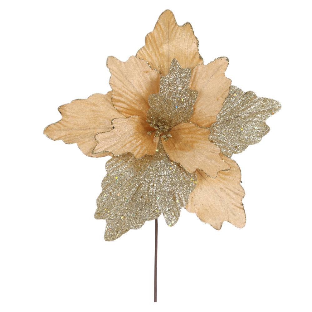 H.BICO DE PAPAGAIO NATAL (DOURADO GLITTER DOURADO) 25cm 32d 11P