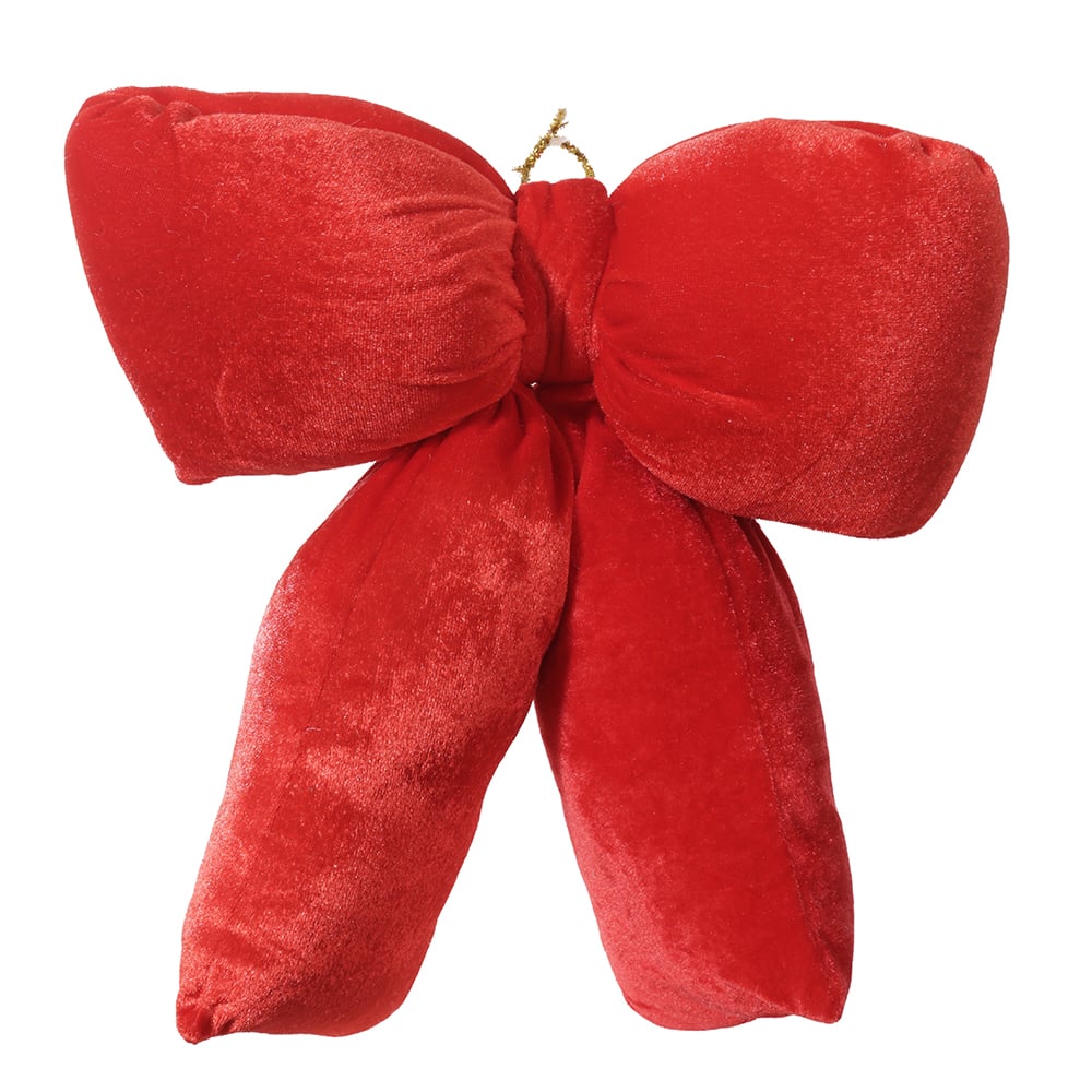 ENFEITE LACO NATAL (VERMELHO) 30X29cm