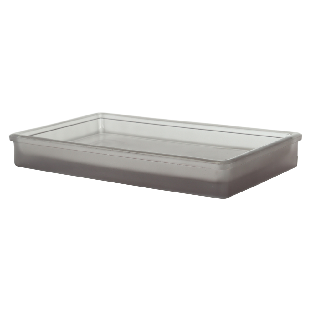 BANDEJA VIDRO 3X22,5X13,6cm RAIZES (CINZA)