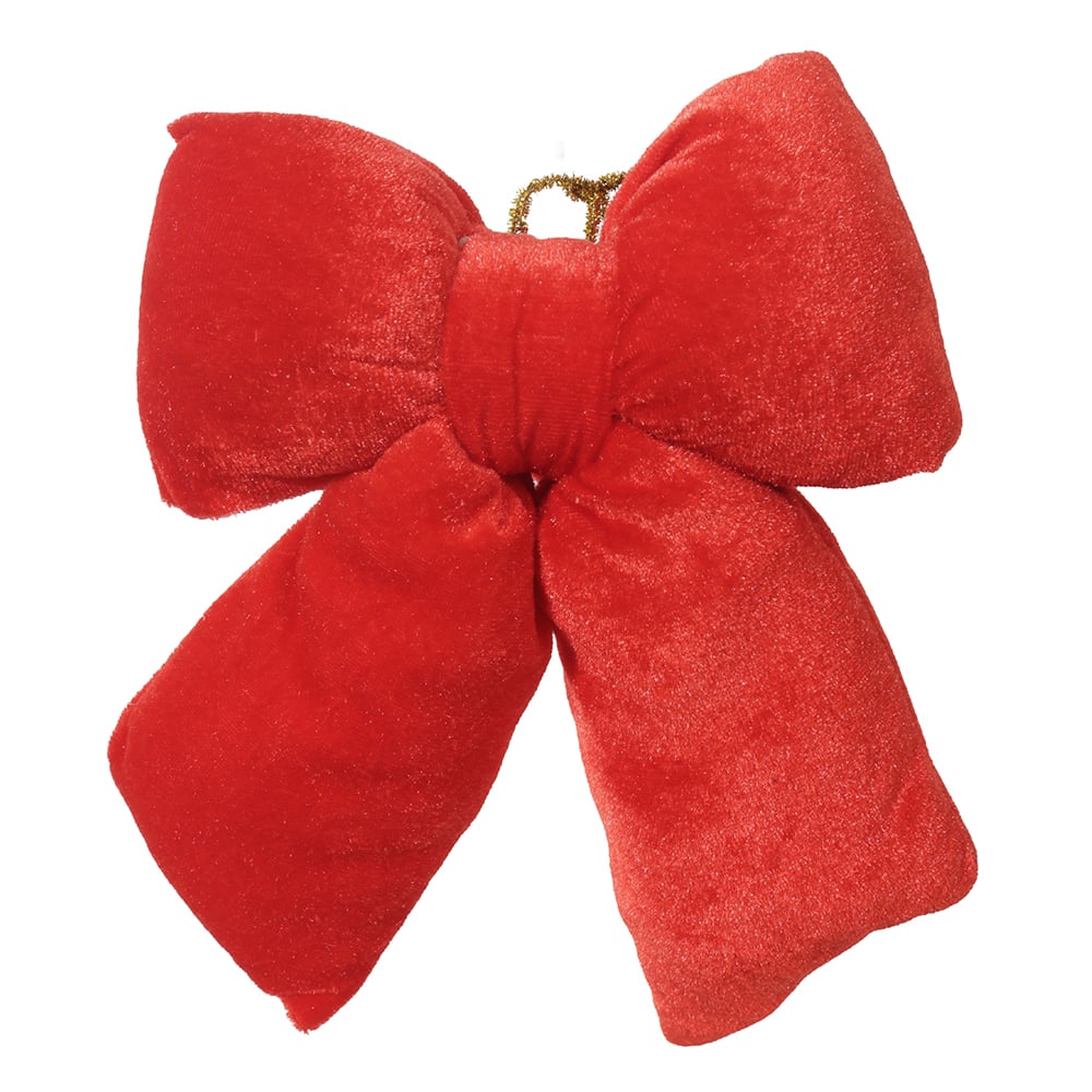 ENFEITE LACO. NATAL (VERMELHO) 17X20cm