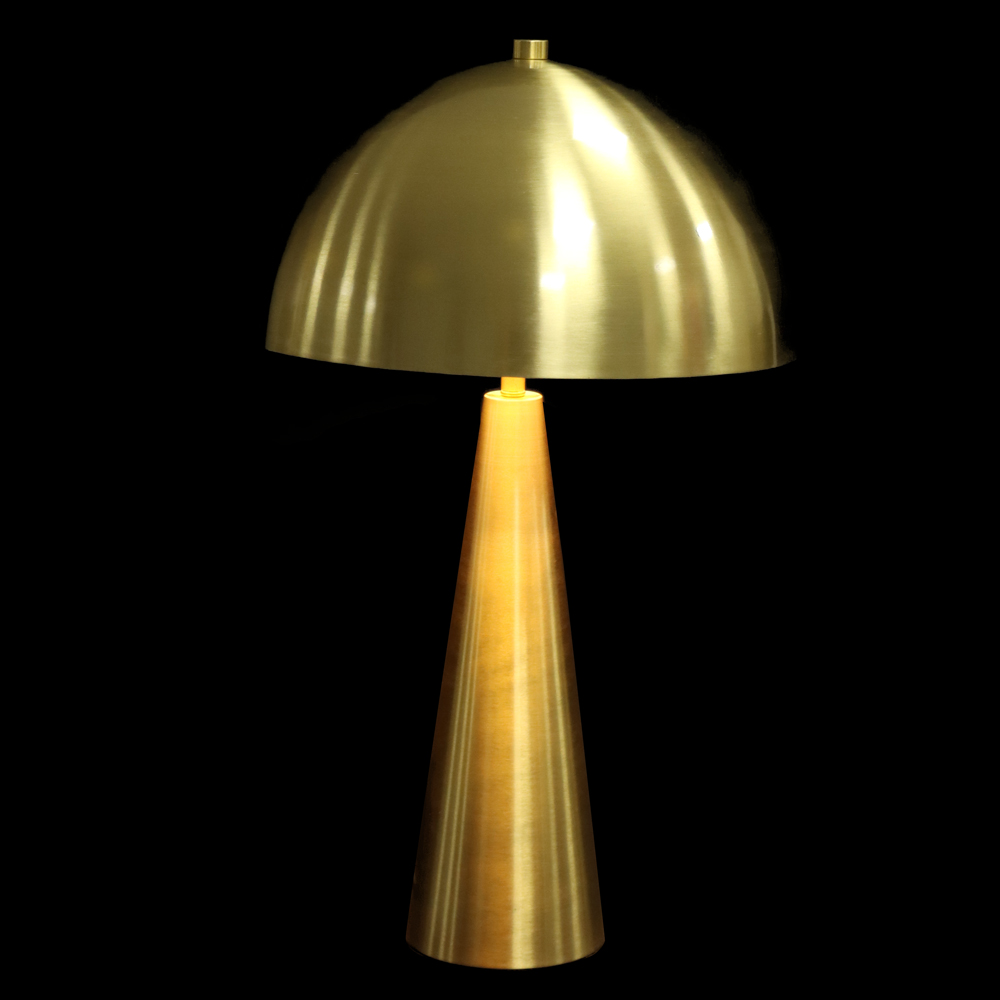 ABAJUR DECORATIVO METAL BIVOLT (DOURADO) 48,5X30cm