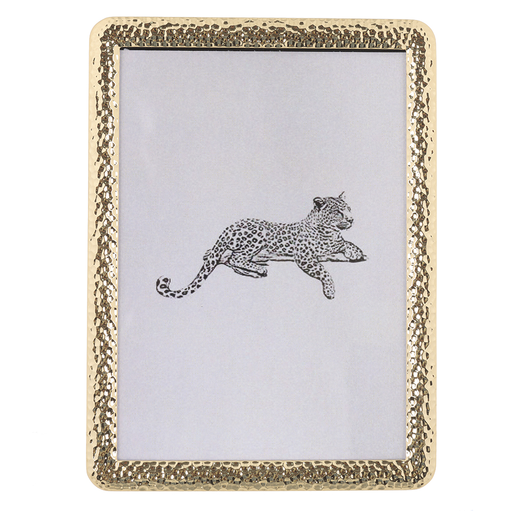 PORTA RETRATO METAL FTO 13X18 SHINY (DOURADO) 19,4X14,3X1,6cm