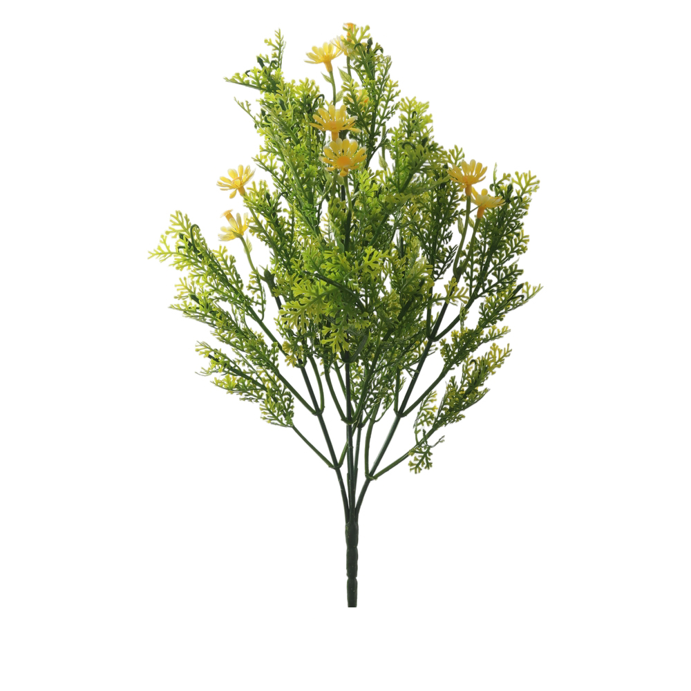 F.FLOR MINI PLASTICO X10 (AMARELO) 33cm