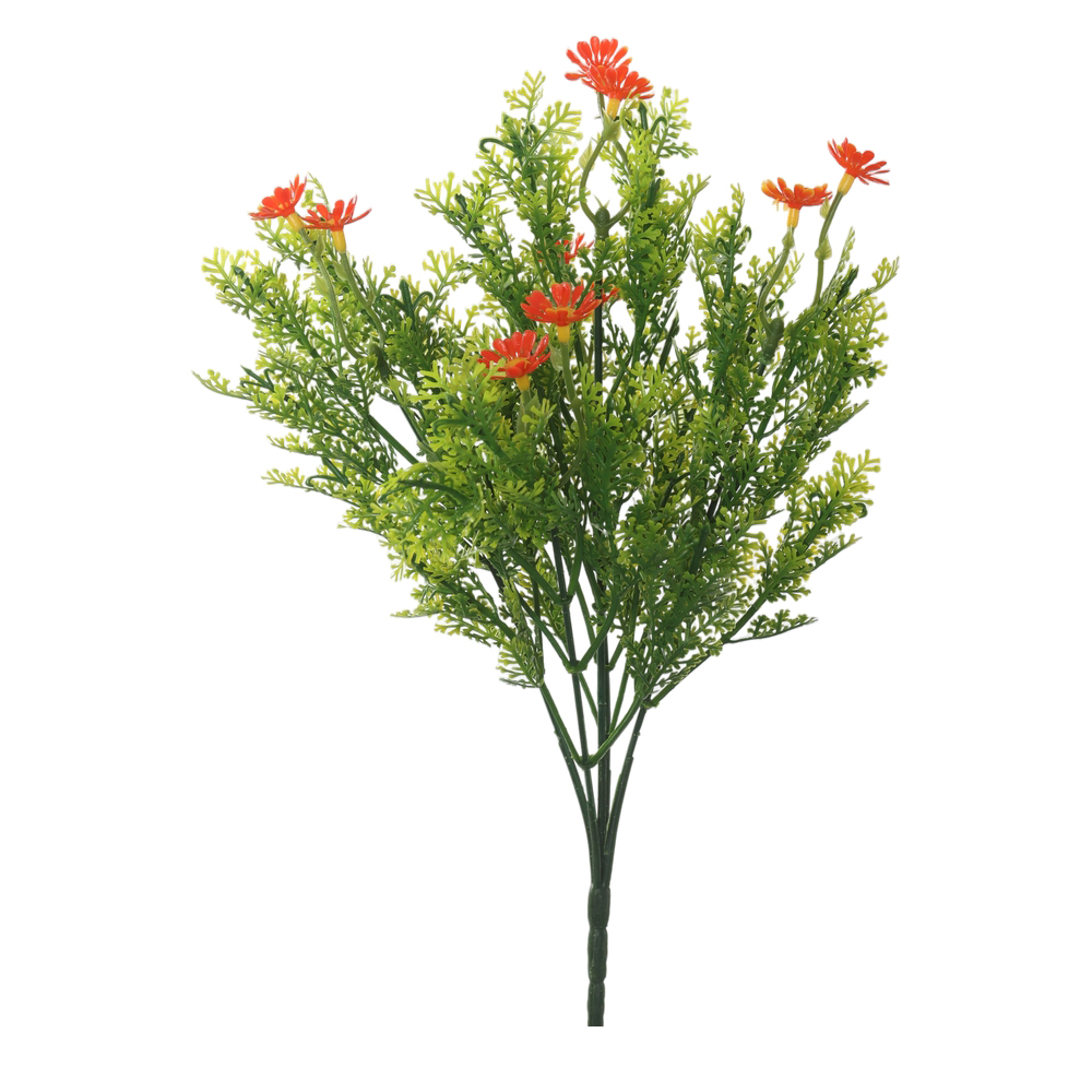 F.FLOR MINI PLASTICO X10 (LARANJA) 33cm