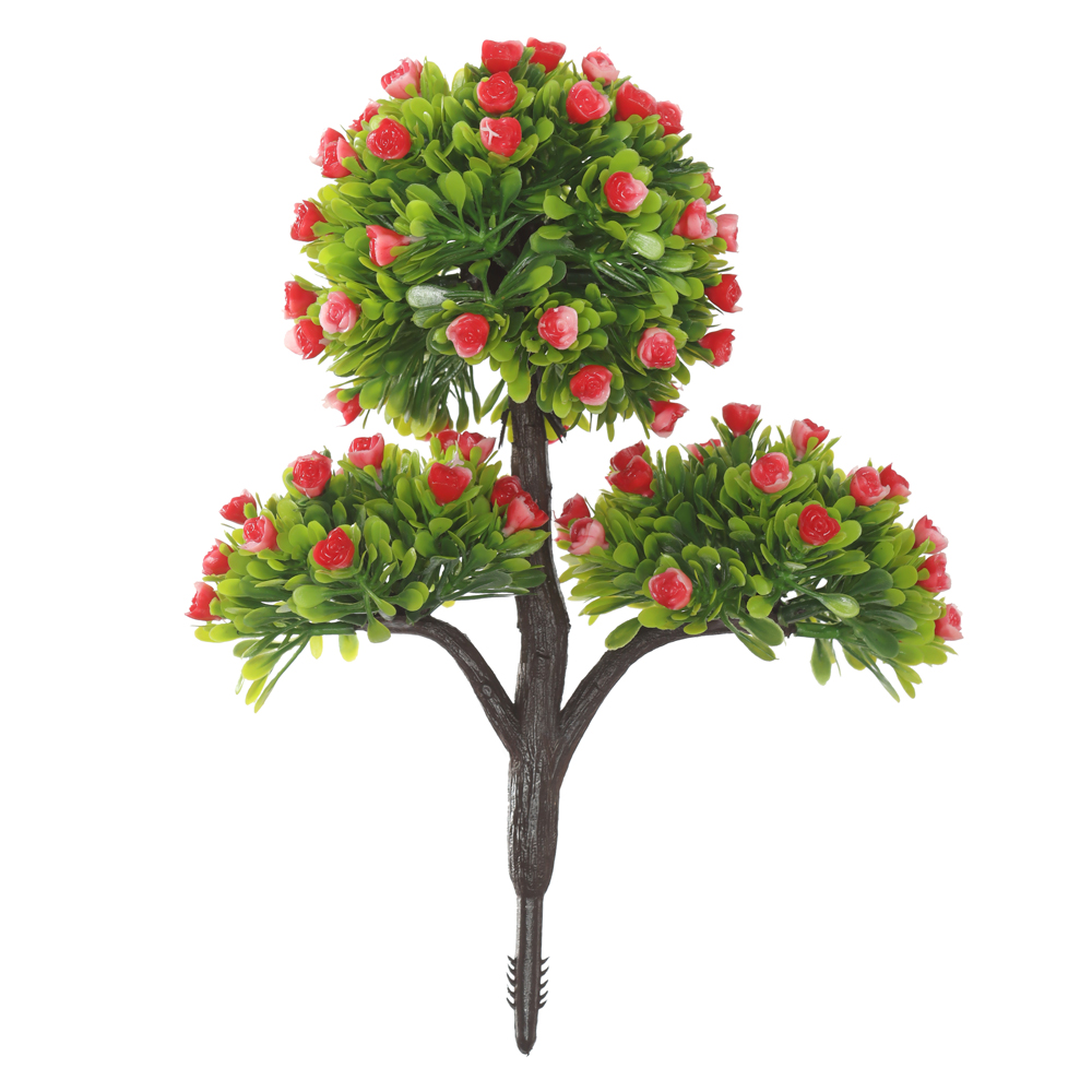 A.BONSAI C/FLOR PLASTICO X73 (VERMELHO) 25cm