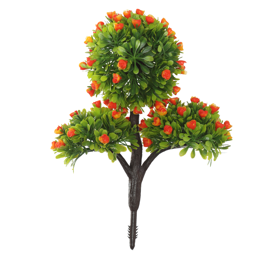 A.BONSAI C/FLOR PLASTICO X73 (LARANJA) 25cm