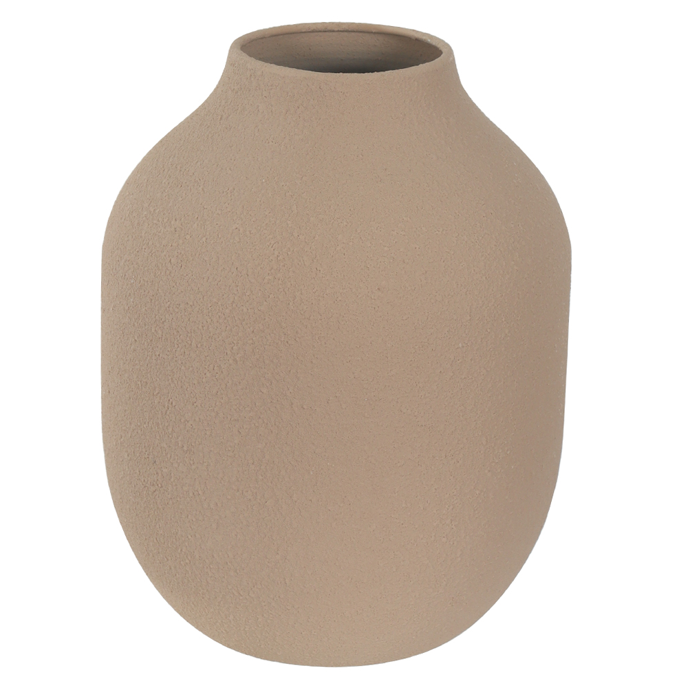 VASO DECORATIVO METAL (BEGE) 20cm 15d