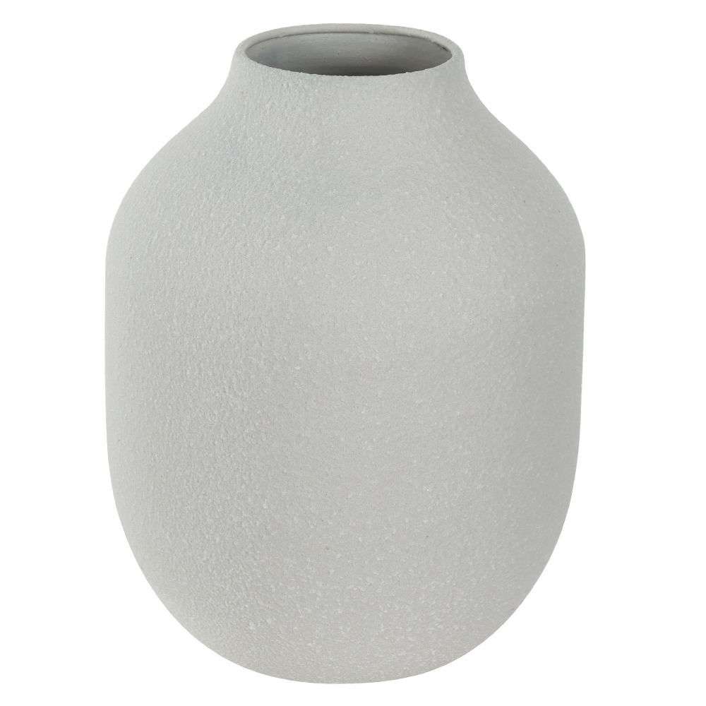 VASO DECORATIVO METAL (OFF WHITE) 20cm 15d