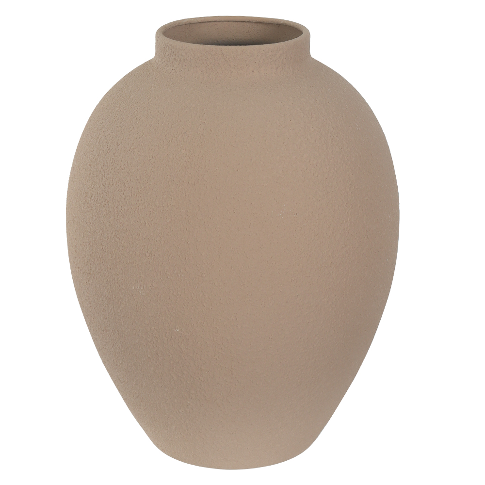 VASO DECORATIVO METAL (BEGE) 23,5cm 18d