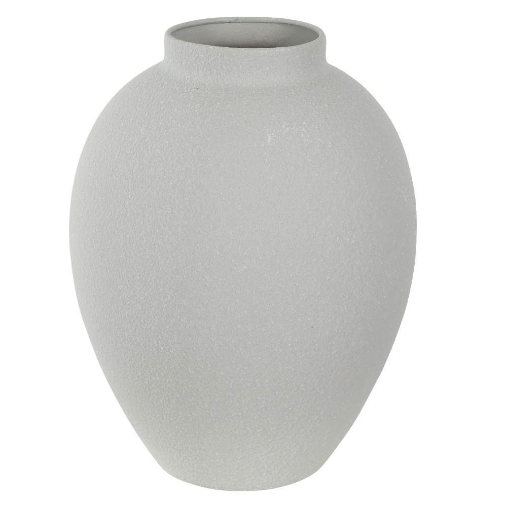 VASO DECORATIVO METAL (OFF WHITE) 23,5cm 18d