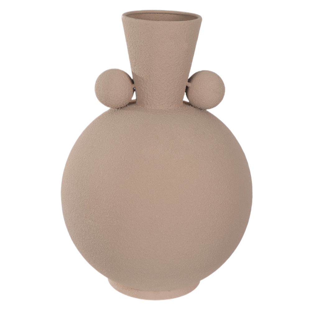 VASO DECORATIVO METAL BALLS (BEGE) 29cm 20d