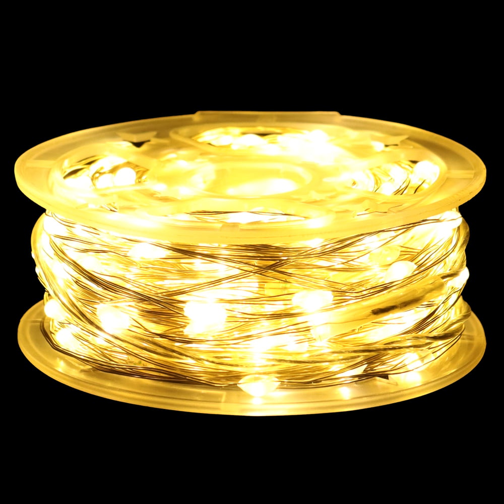 CORDAO 500 LED BIVOLT FIO DE FADA PRATA C/STROBO (BRANCO QUENTE) 50m