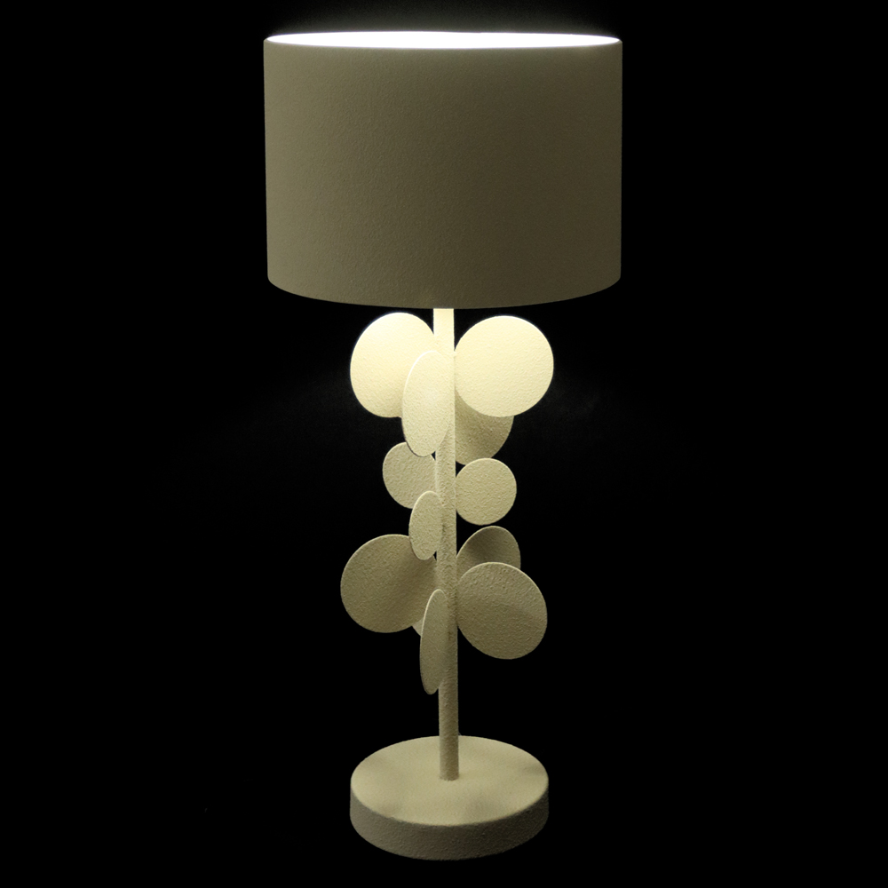 ABAJUR METAL BALLS BIVOLT (OFF WHITE) 70cm 30d