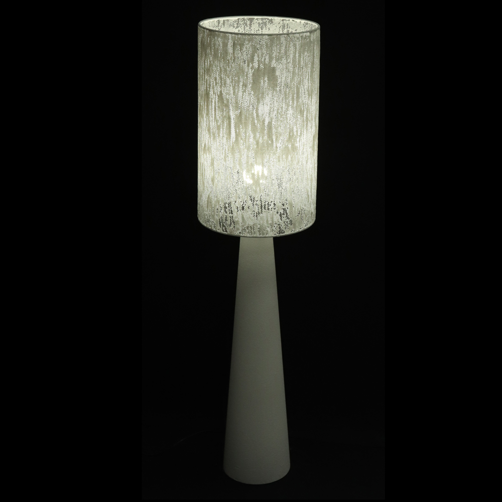LUMINARIA DE CHAO METAL TEXTURIZADO BIVOLT (OFF WHITE) 1,2mX30cm