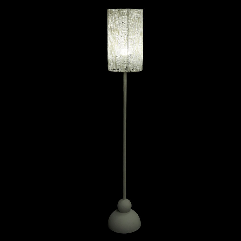 LUMINARIA DE CHAO METAL TEXTURIZADO BIVOLT (OFF WHITE) 1,51mX24cm