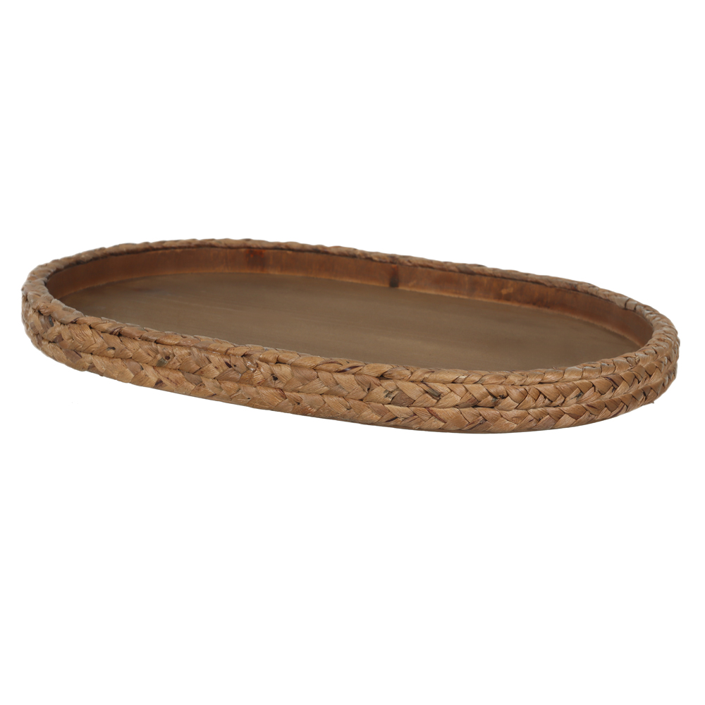BANDEJA DECORATIVA MDF (MARROM) 3X39,5X28,5cm