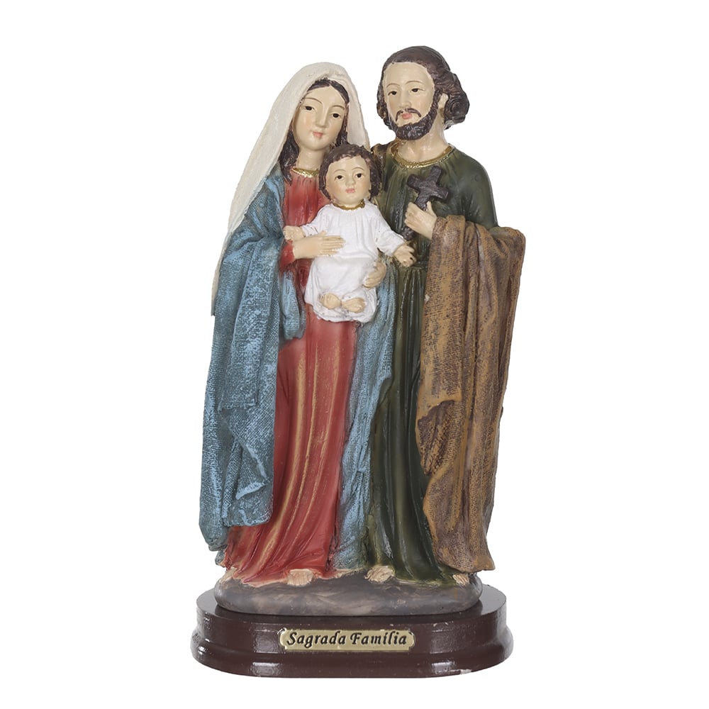 RESINA NATAL SAGRADA FAMILIA (COLORIDO) 13,5X8cm