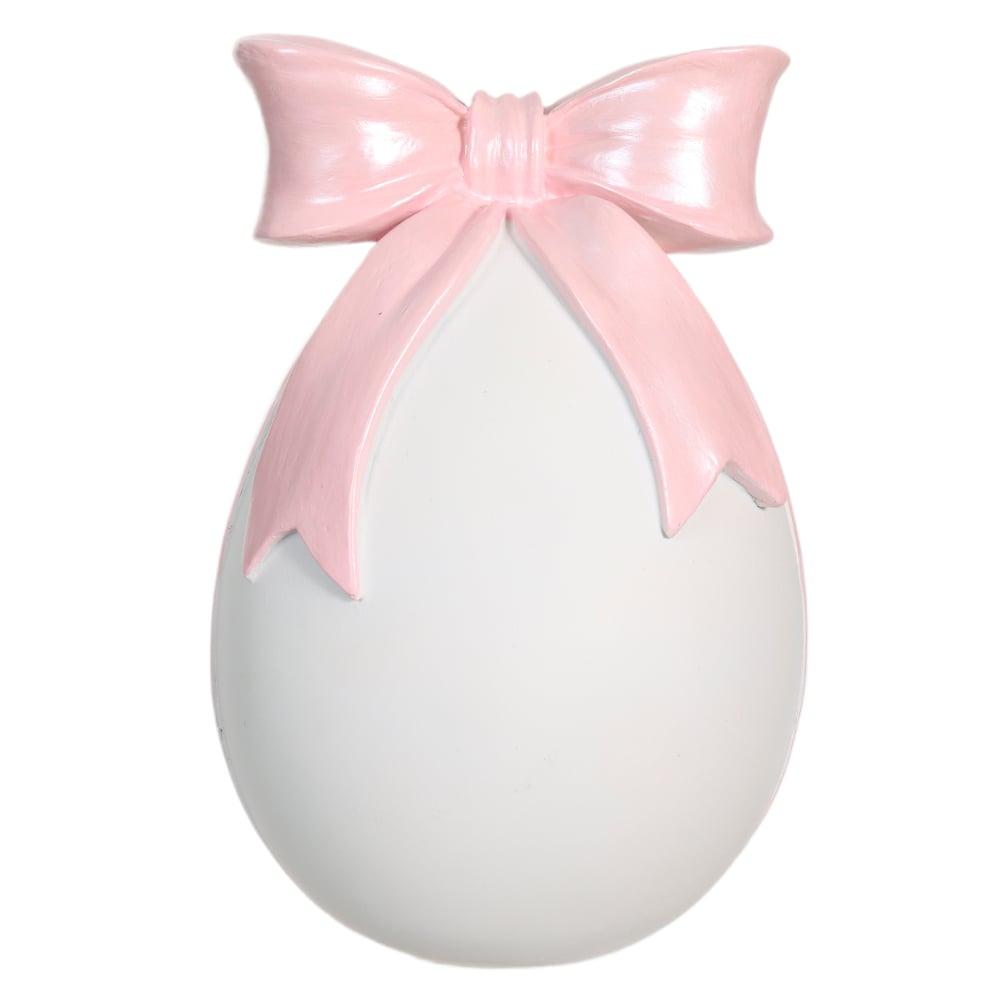 RESINA DECORATIVA OVO (BRANCO) 12,6X12,2X19cm