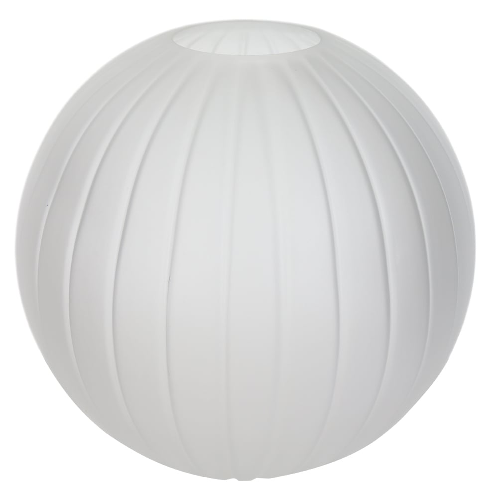 VASO DECORATIVO VIDRO ESFERA (TRANSPARENTE FOSCO) 21,5cm 23d