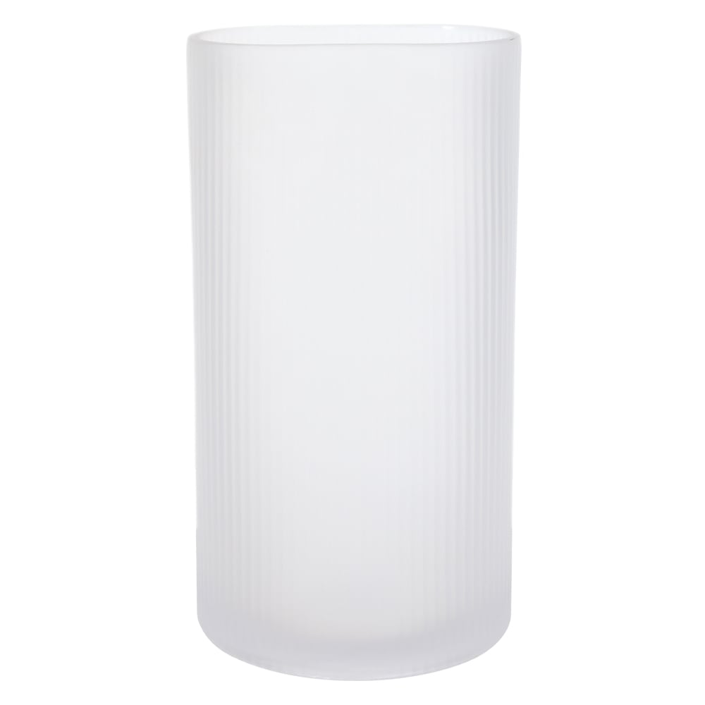 VASO DECORATIVO VIDRO (TRANSPARENTE FOSCO) 30cm 16d