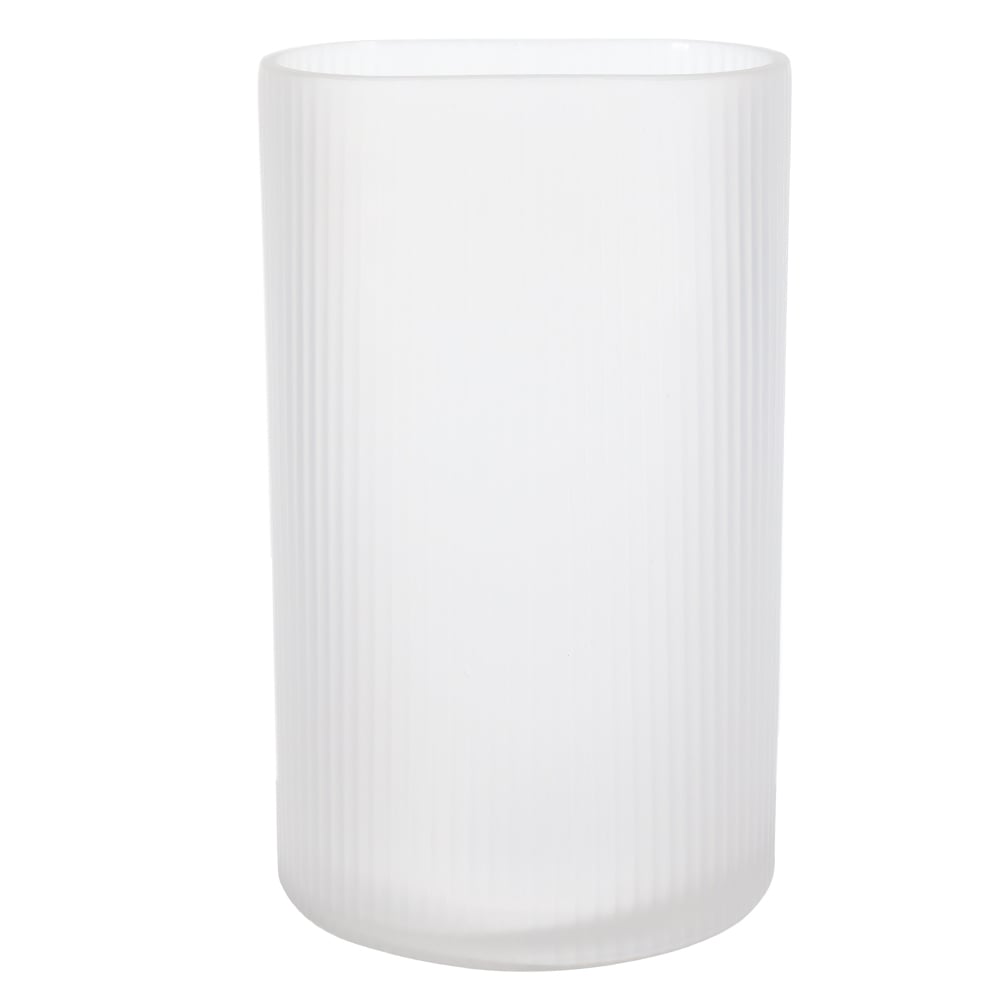 VASO DECORATIVO VIDRO (TRANSPARENTE FOSCO) 25cm 15d
