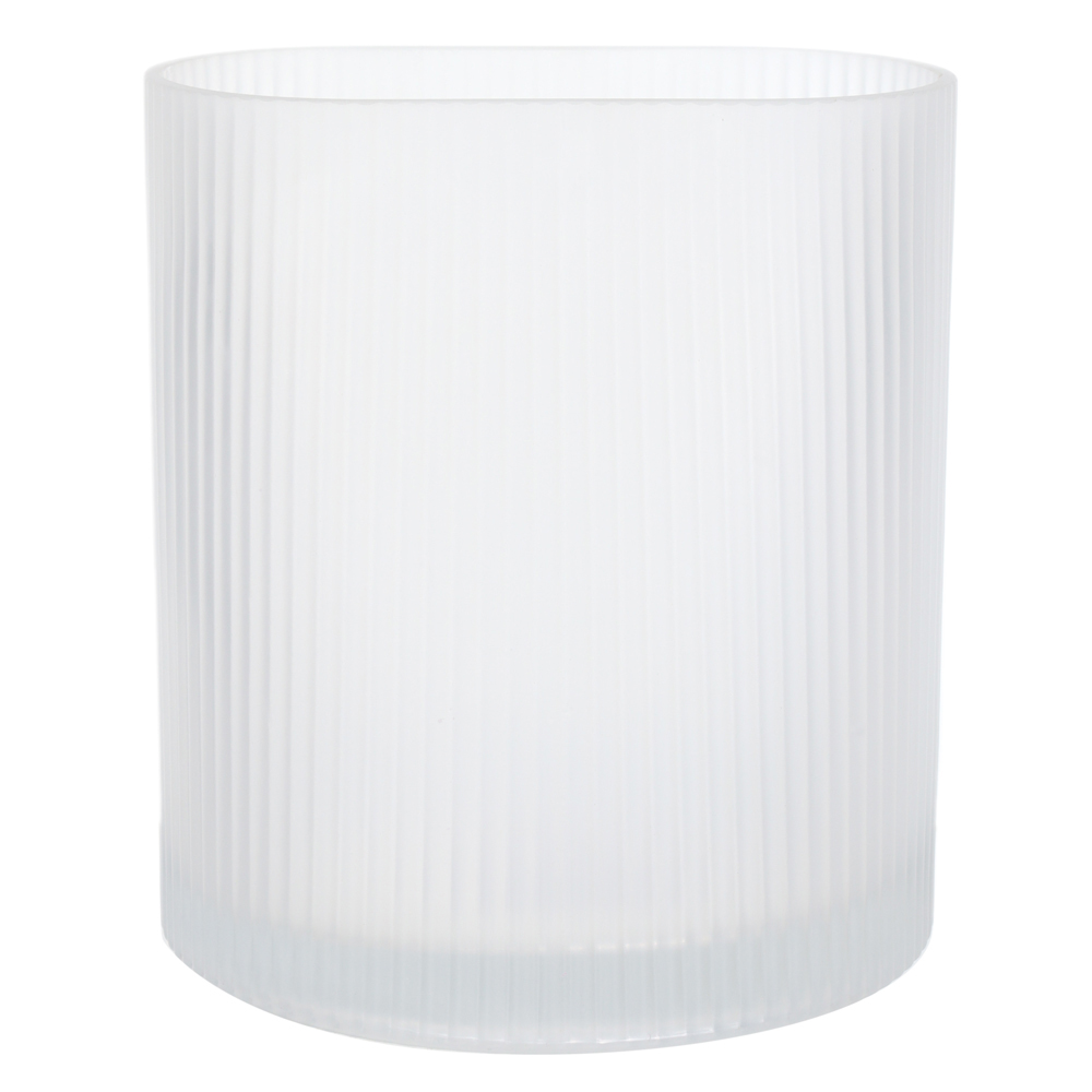 VASO DECORATIVO VIDRO (TRANSPARENTE FOSCO) 20cm 18d