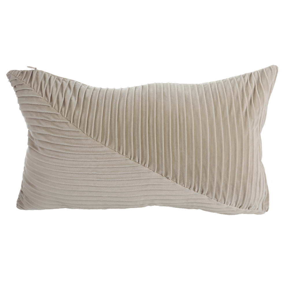 ALMOFADA POLIESTER BAGUETE LINES (BEGE) 30X50cm