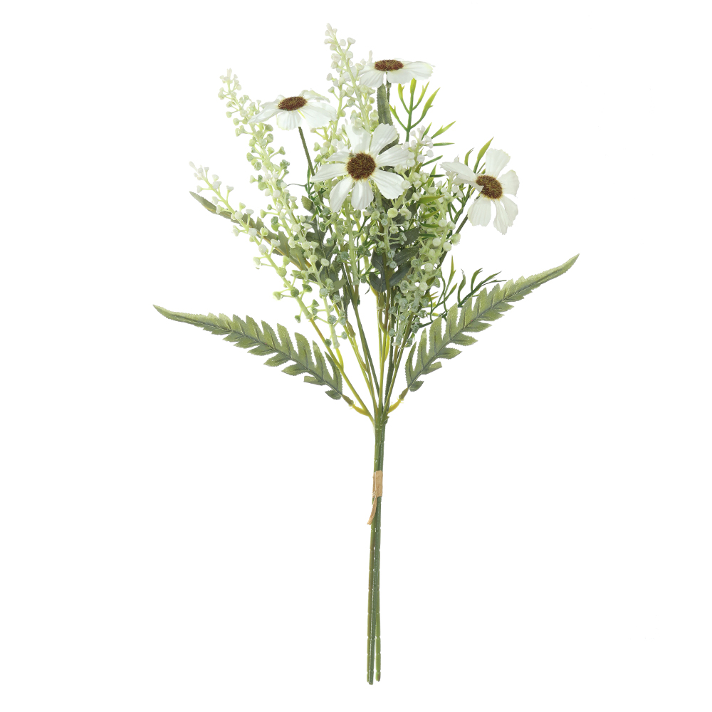 B.MARGARIDA RAMALHETE C/FITA X3 (CREME) 48cm